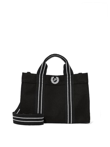 Pure Black Canvas Mini Tote Bag (B05301) | £20