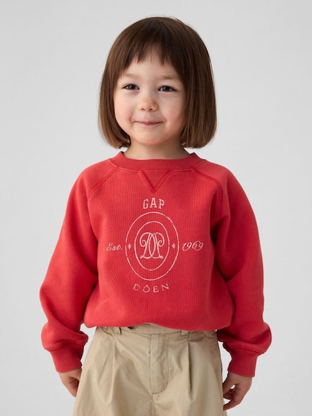 Red DÔEN Logo Sweatshirt (6-12 months) (B16584) | £30
