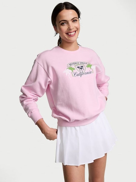 Spring Orchid Beverly Hills Pink Fleece Sweatshirt (B17837) | £39