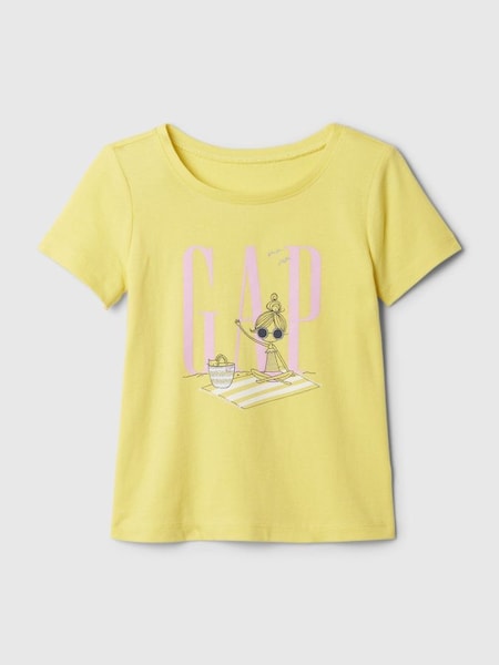 Yellow Cotton Logo Graphic Short Sleeve Baby T-Shirt (Newborn-5yrs) (B34681) | £8
