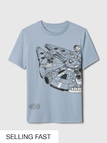 Grey Star Wars Cotton Graphic Short Sleeve T-Shirt (4-13yrs) (B37799) | £16