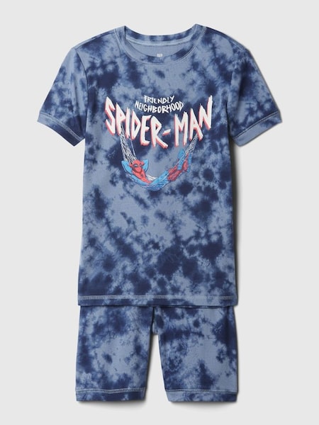 Blue Tie-Dye Organic Cotton Marvel Spider-Man Pyjama Set (3-13yrs) (B40994) | £20