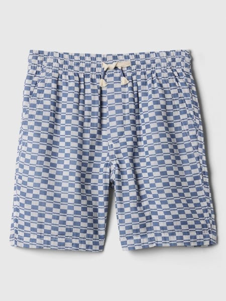 Blue Crinkle Cotton Pull On Shorts (4-13yrs) (B41592) | £18