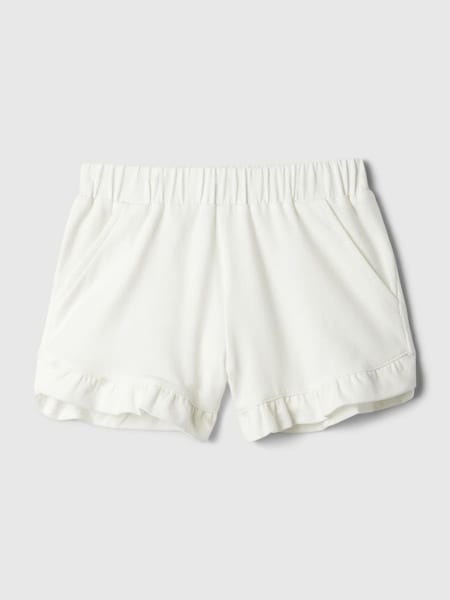 White Print Mix and Match Pull On Baby Ruffle Shorts (Newborn-5yrs) (B47255) | £6