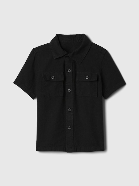 Black Utility Short Sleeve Shirt (12mths-5yrs) (B50371) | £18
