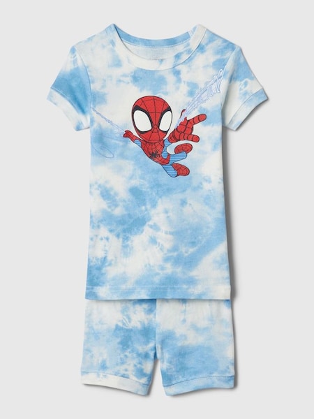 Blue Spiderman Organic Cotton Marvel Graphic Short Pyjama Set (12mths-5yrs) (B55081) | £20