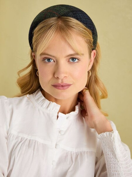 Tessie Blue/Green Tweed Headband (B56429) | £14.95