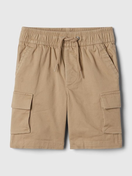 Brown Cotton Twill Pull On Cargo Shorts (12mths-5yrs) (B62763) | £15