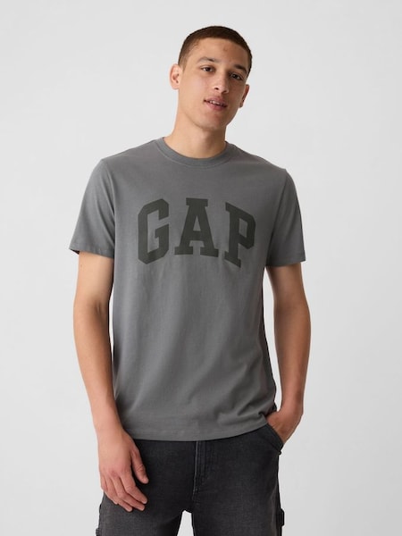 Dark Grey Everyday Soft Logo Short Sleeve Crew Neck T-Shirt (B67483) | £14