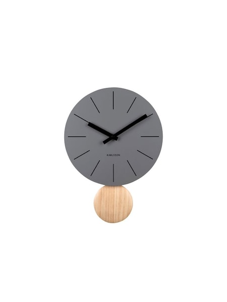 Karlsson Dark Grey Arlo Pendulum Wall Clock (B68474) | £69