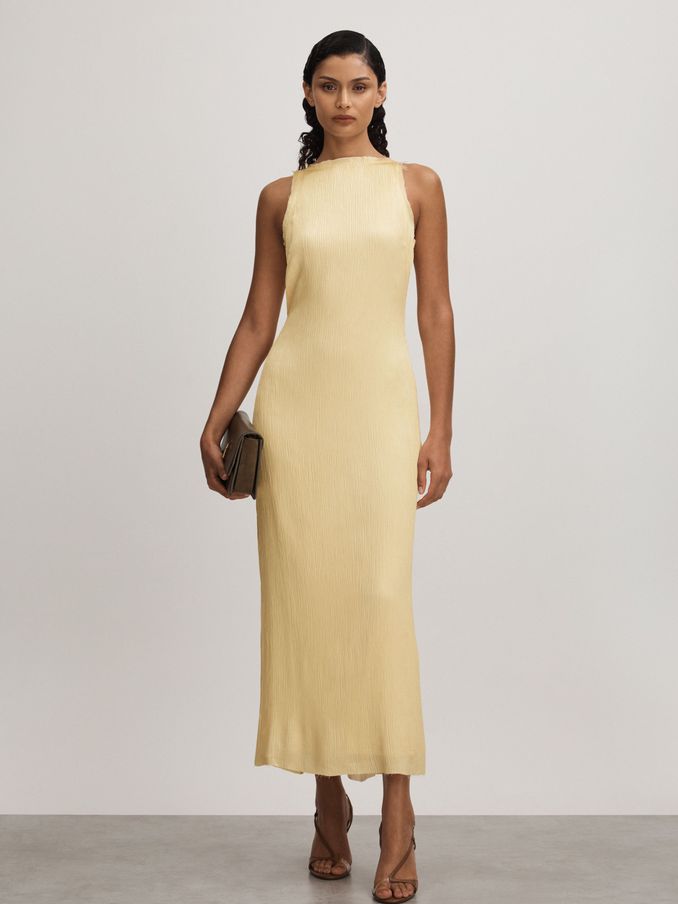 Women's yellow dresses uk cheap