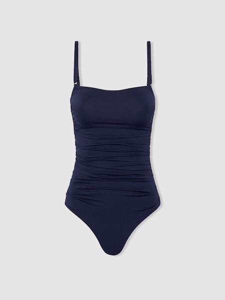 Bondi Born Removable Strap Bandeau Swimsuit in Navy (B75556) | £260