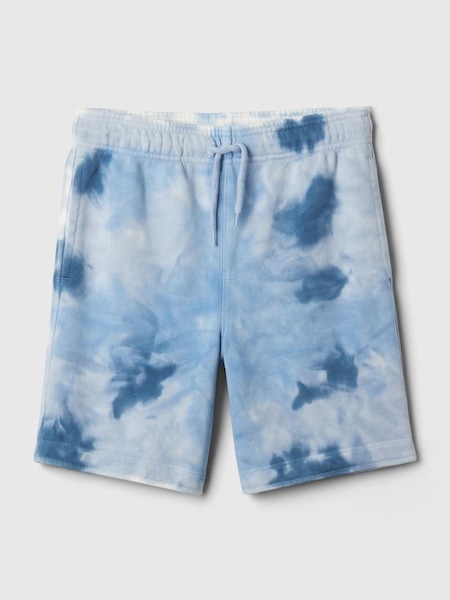 Blue Vintage Soft Tie-Dye Pull On Shorts (4-13yrs) (B76074) | £15