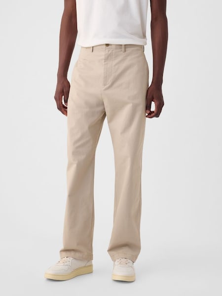 Neutral 90s Loose Chinos (B80824) | £45
