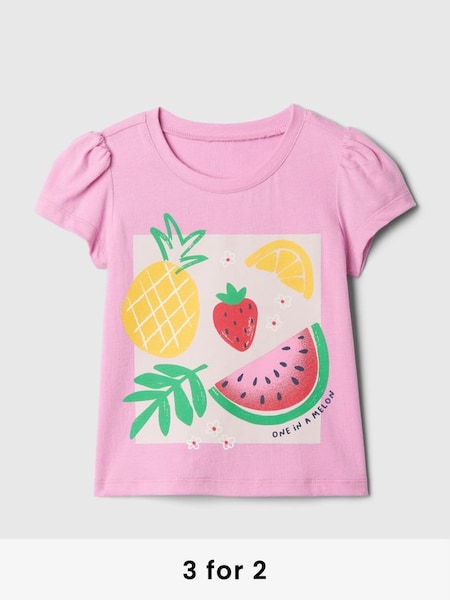 Pink Summer Graphic Short Sleeve T-Shirt (Newborn-5yrs) (B80942) | £8