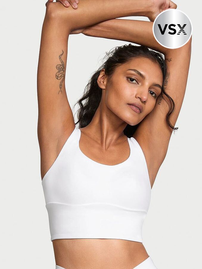 Plain white sports bra hot sale
