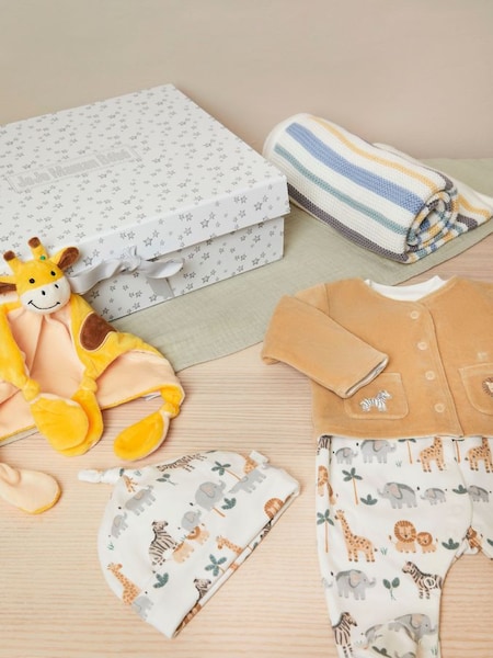 Cream New Baby Safari Gift Set (B83058) | £79