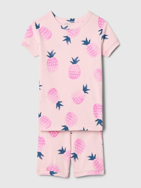 Pink Organic Cotton Graphic Short Pyjama Set (12mths-5yrs) (B87645) | £18