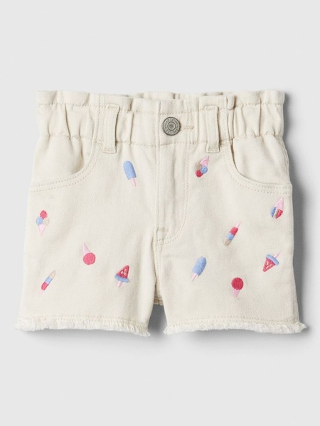 Nude Paperbag Mom Jeans Shorts (B88160) | £15
