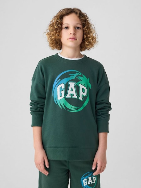 Green Logo Graphic Sweatshirt (4-13yrs) (B89303) | £20