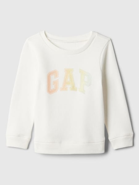 White Glitter Logo Baby Sweatshirt (Newborn-5yrs) (B90934) | £15