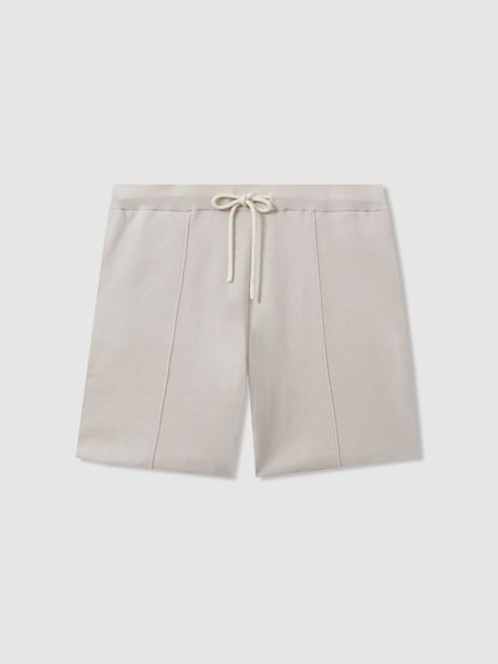 Paige Drawstring Sweat Shorts in Light Grey (B91779) | £205