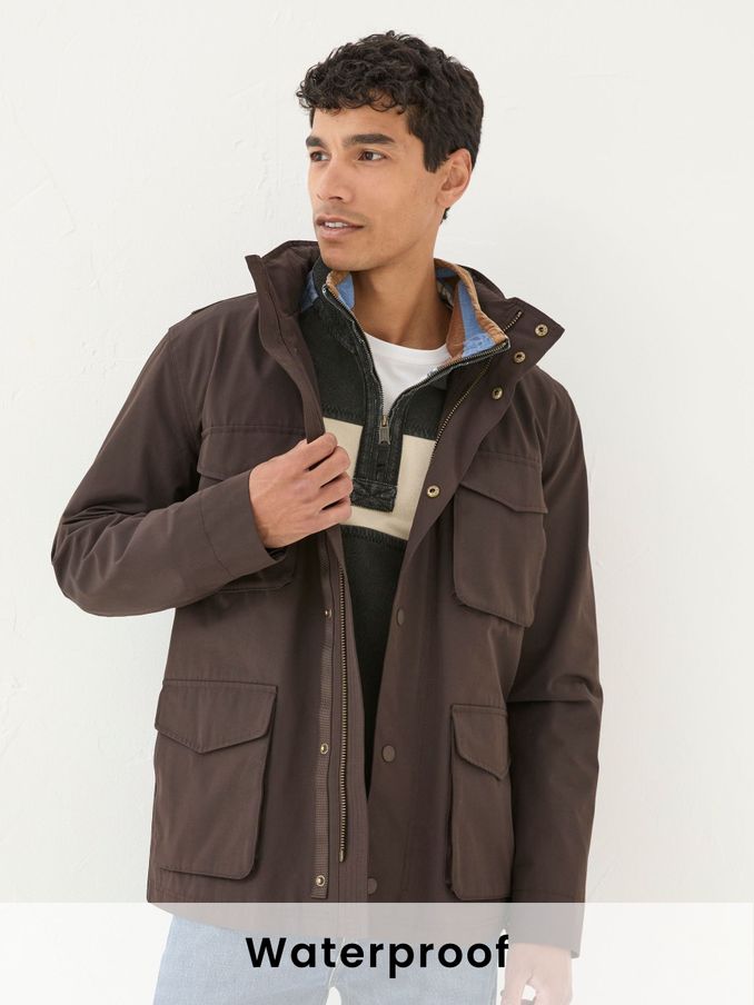 Fat face mens coats shop