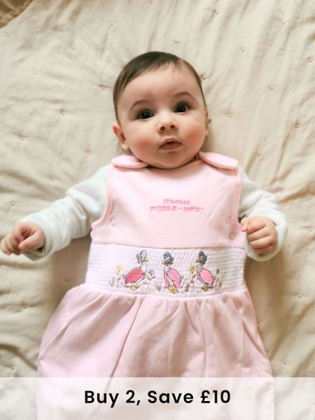 Jemima Puddle-Duck 2.5 Tog Baby Sleeping Bag in Pink (C01718) | £35