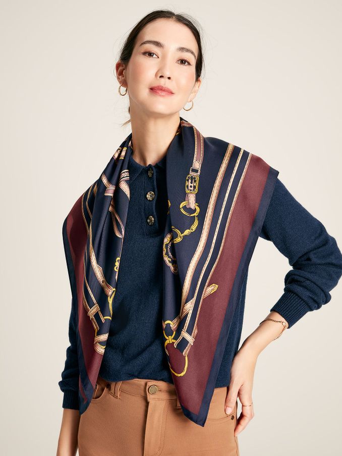 Ladies silk cheap square scarves