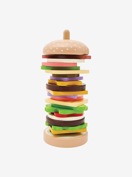 Wooden Burger Stacking Toy (C13718) | £23