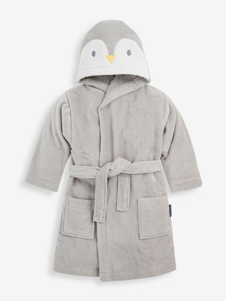 Penguin Cotton Dressing Gown in Grey (C15383) | £27.50