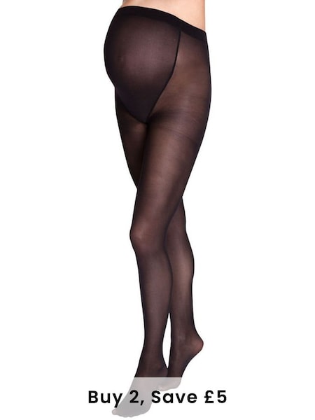 50 Denier Supersoft Maternity Tights in Black (C15761) | £9.50