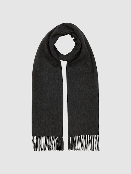 Cashmere Blend Scarf in Charcoal (C35343) | £68