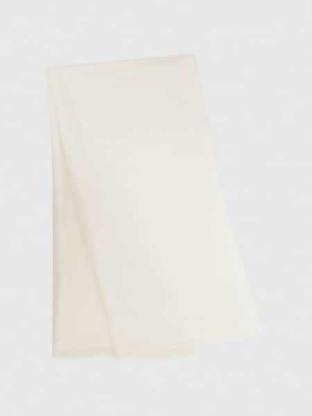 Wool-Cashmere Lightweight Scarf in Off White (C42461) | £88