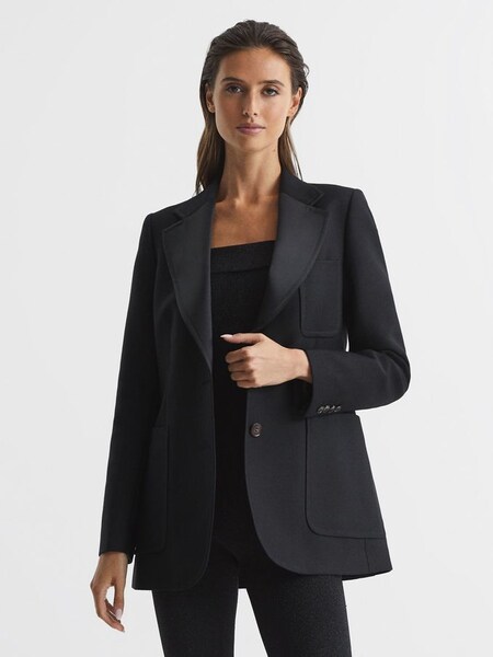 Single Breasted Tailored Blazer in Black (C43182) | £120