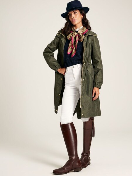 Holkham Green Packable Printed Raincoat (C45761) | £69.95