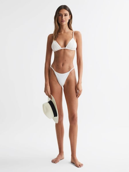 FELLA Triangle Bikini Top in Off White (C48483) | £120