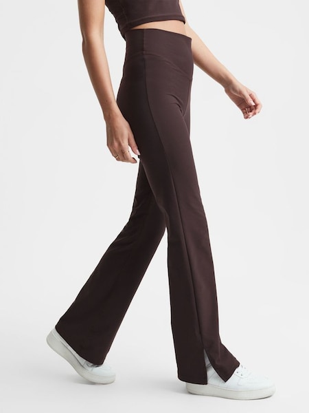 The Upside High Rise Flared Leggings in Brown (C56318) | £78
