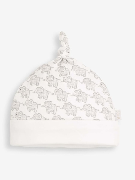 Grey Little Elephant Cotton Baby Hat (C70386) | £5