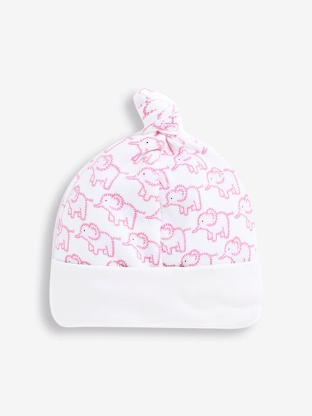 Pink Little Elephant Cotton Baby Hat (C70561) | £5