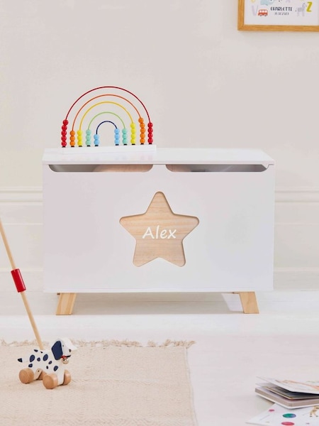 Star Toy Storage Chest in White (C76643) | £95
