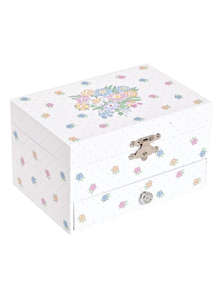 Musical Jewellery Box in Pretty Floral (C77117) | £20