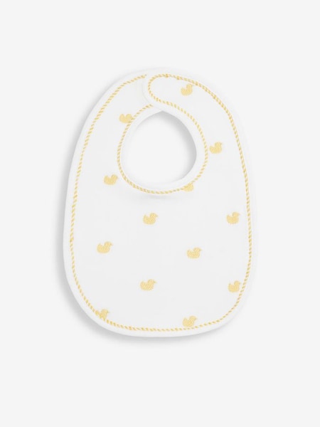 Duck Embroidered Bib in Yellow (C80942) | £6