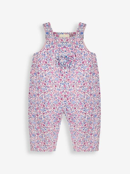 Ditsy Pretty Cord Dungarees in Periwinkle (C81836) | £18