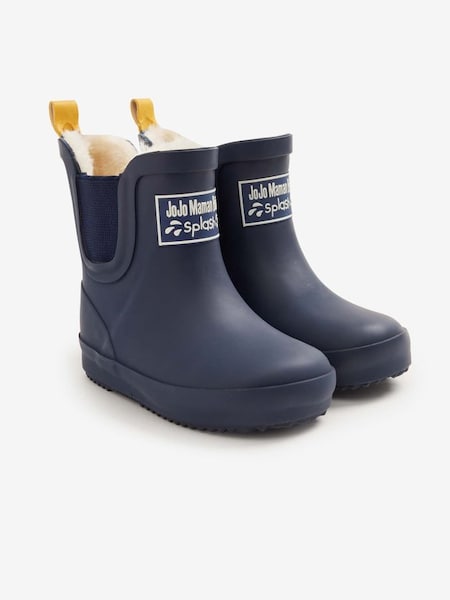 Navy Cosy Lined Ankle Wellies (C82863) | £23.50
