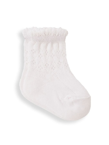 Girls' 3-Pack Pretty Pointelle Socks in White (C84946) | £11.50