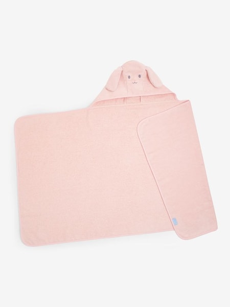 Pink Bunny Large Hooded Towel (C87935) | £24