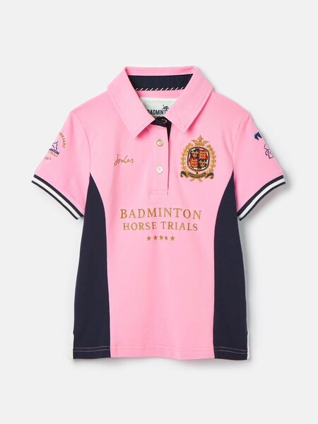 Official Badminton Pink & Navy Girls' Polo Shirt (C88224) | £29.95 - £31.95