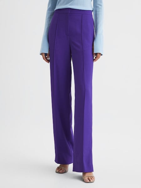 Pull On Trousers in Purple (C94124) | £55