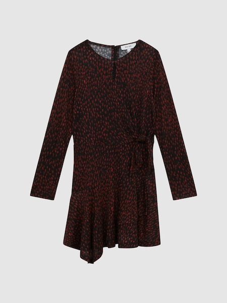 Junior Printed Jersey Dress in Black Print (C97455) | £15